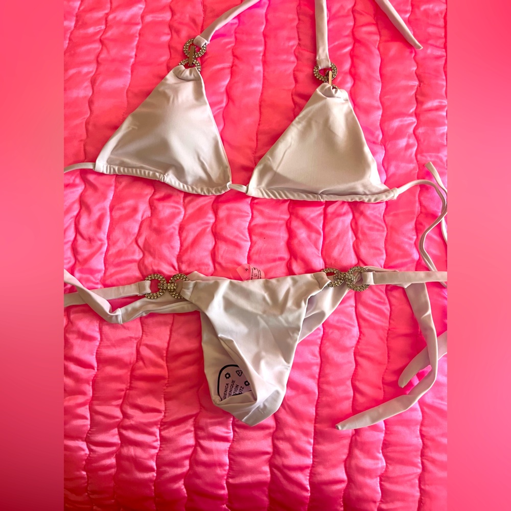 White bikini swimsuit (perfect for honeymoon/bride)